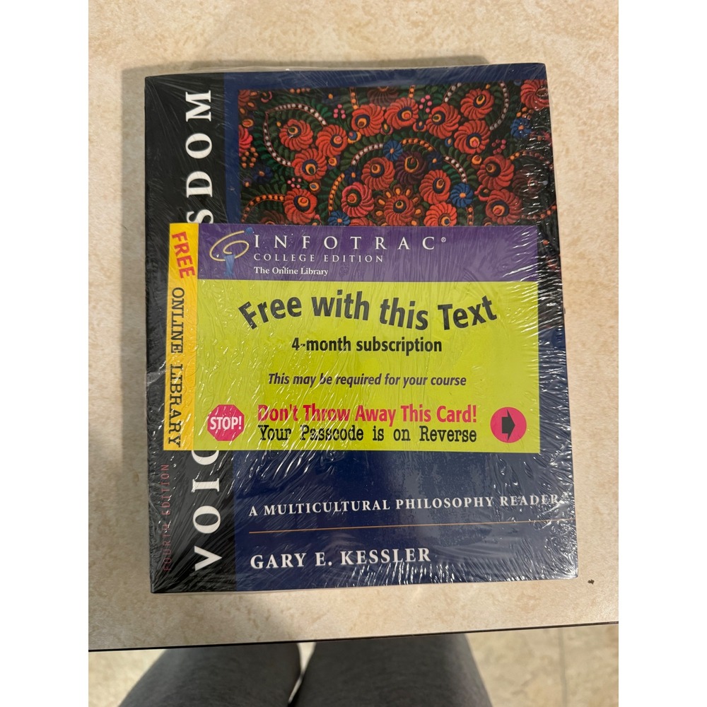 Voices of Wisdom Multicultural Philosophy Reader Gary Kessler 4th Ed New Bundle